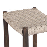 Savio Outdoor Bar + Counter Stool in Vintage White from Four Hands - Luna Furniture