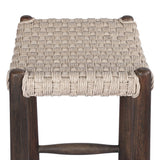 Savio Outdoor Bar + Counter Stool in Vintage White from Four Hands - Luna Furniture