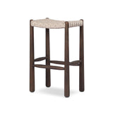 Savio Outdoor Bar + Counter Stool in Vintage White from Four Hands - Luna Furniture