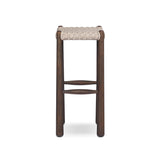 Savio Outdoor Bar + Counter Stool in Vintage White from Four Hands - Luna Furniture