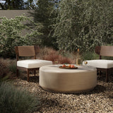 Venetia Outdoor Coffee Table in Sand Striae from Four Hands - Luna Furniture