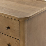 Franny 6 Drawer Dresser in Saddle Brown Veneer from Four Hands - Luna Furniture