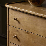Franny 6 Drawer Dresser in Saddle Brown Veneer from Four Hands - Luna Furniture