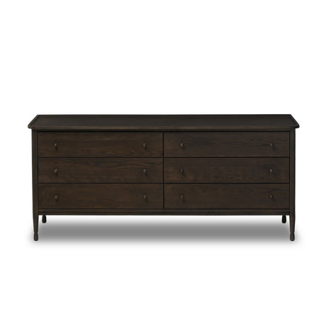 Franny 6 Drawer Dresser in Espresso Oak Veneer from Four Hands - Luna Furniture