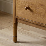 Franny 3 Drawer Chest in Saddle Brown Veneer from Four Hands - Luna Furniture