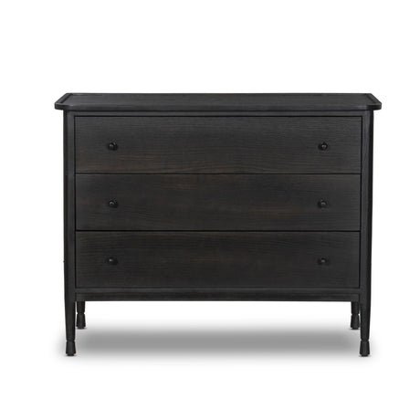 Franny 3 Drawer Chest in Espresso Oak Veneer from Four Hands - Luna Furniture