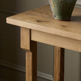 Edison Console Table in Worn Oak Veneer from Four Hands - Luna Furniture