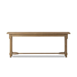 Edison Console Table in Worn Oak Veneer from Four Hands - Luna Furniture