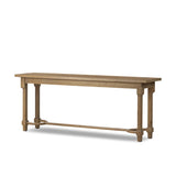 Edison Console Table in Worn Oak Veneer from Four Hands - Luna Furniture