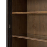 Sussex Wide Cabinet in Smoked Black from Four Hands - Luna Furniture