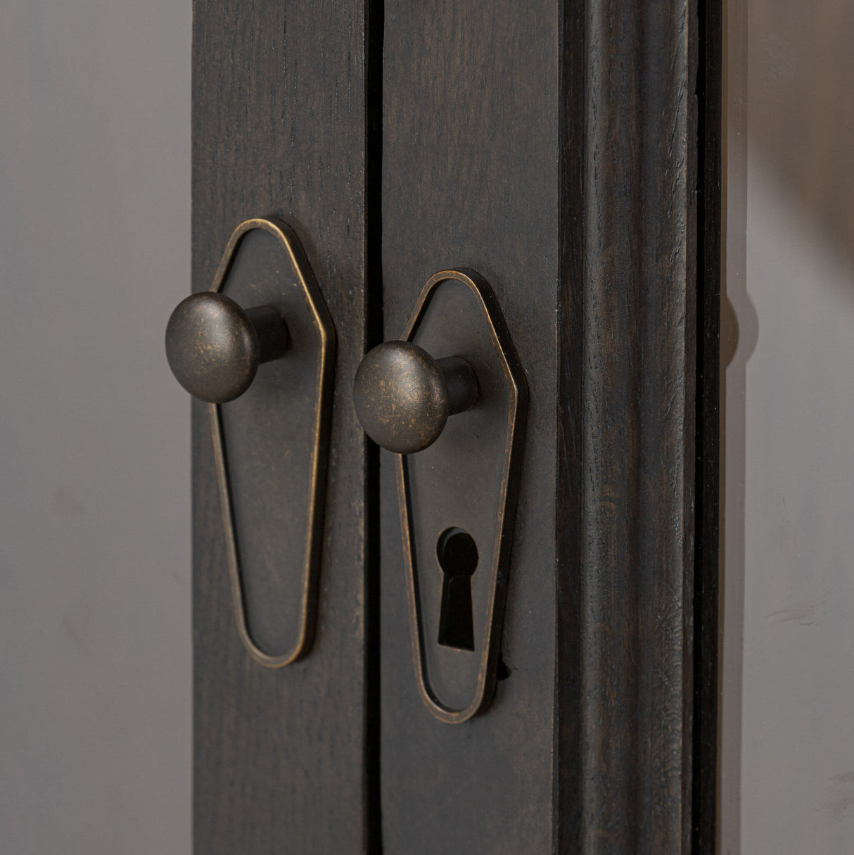 Sussex Wide Cabinet in Smoked Black from Four Hands - Luna Furniture