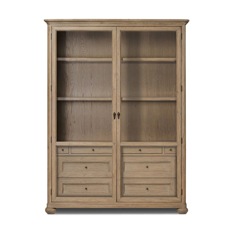 Sussex Wide Cabinet in Drifted Oak from Four Hands - Luna Furniture