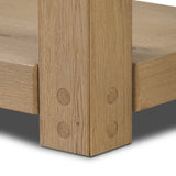 Emmer Console Table in Aged Smoked Oak from Four Hands - Luna Furniture