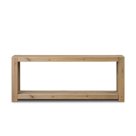 Emmer Console Table in Aged Smoked Oak from Four Hands - Luna Furniture