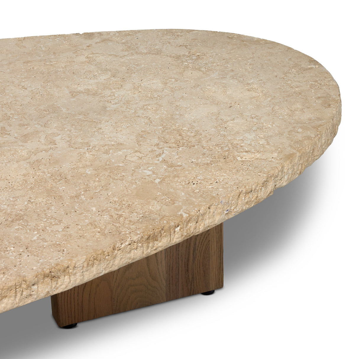 Telma Coffee Table in Chiseled Beige Lavastone from Four Hands - Luna Furniture