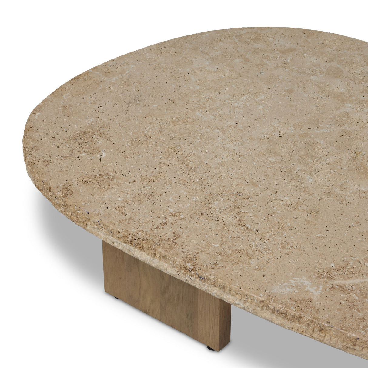 Telma Coffee Table in Chiseled Beige Lavastone from Four Hands - Luna Furniture