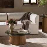 Shira Coffee Table in Clear Cast Glass from Four Hands - Luna Furniture