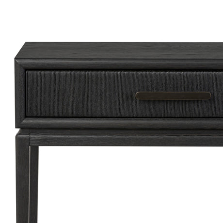 Rosenell Console Table - 60" in Black Oak Solid from Four Hands - Luna Furniture