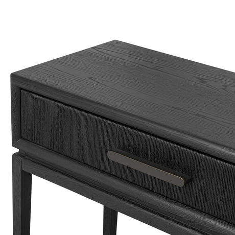 Rosenell Console Table - 60" in Black Oak Solid from Four Hands - Luna Furniture