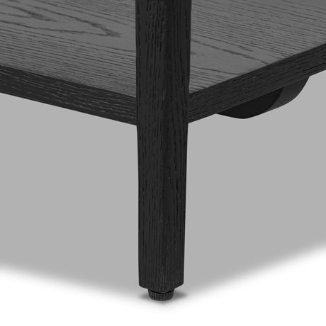 Rosenell Console Table - 60" in Black Oak Solid from Four Hands - Luna Furniture