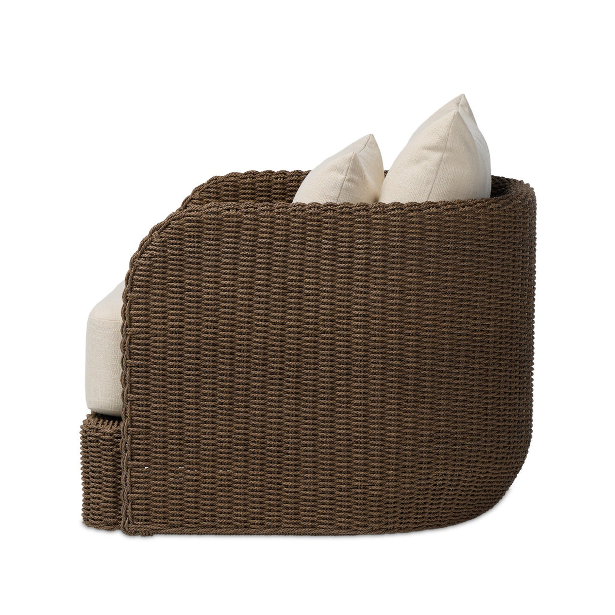 Corrigan Outdoor Swivel Chair in Liller Ivory from Four Hands - Luna Furniture