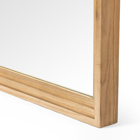 Belvin Wall Mirror in Sandy Nettlewood from Four Hands - Luna Furniture