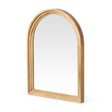 Belvin Wall Mirror in Sandy Nettlewood from Four Hands - Luna Furniture