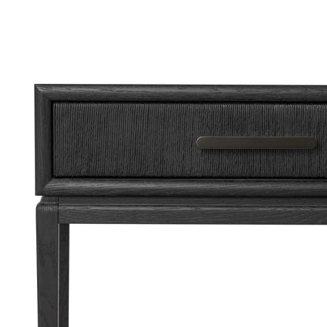 Rosenell Console Table - 78" in Black Oak Solid from Four Hands - Luna Furniture