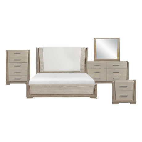 Aeon Brown/Gray 5-Piece Queen Bedroom Set from Homelegance - Luna Furniture