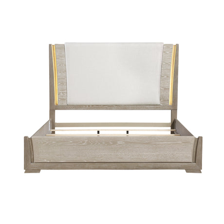 Aeon Brown/Gray LED Queen Bed from Homelegance - Luna Furniture