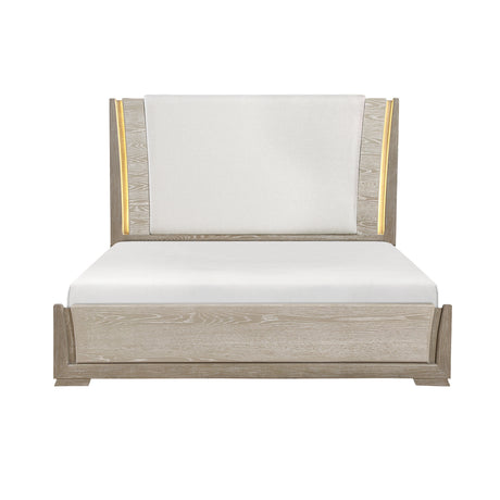 Aeon Brown/Gray 4-Piece Queen Bedroom Set from Homelegance - Luna Furniture