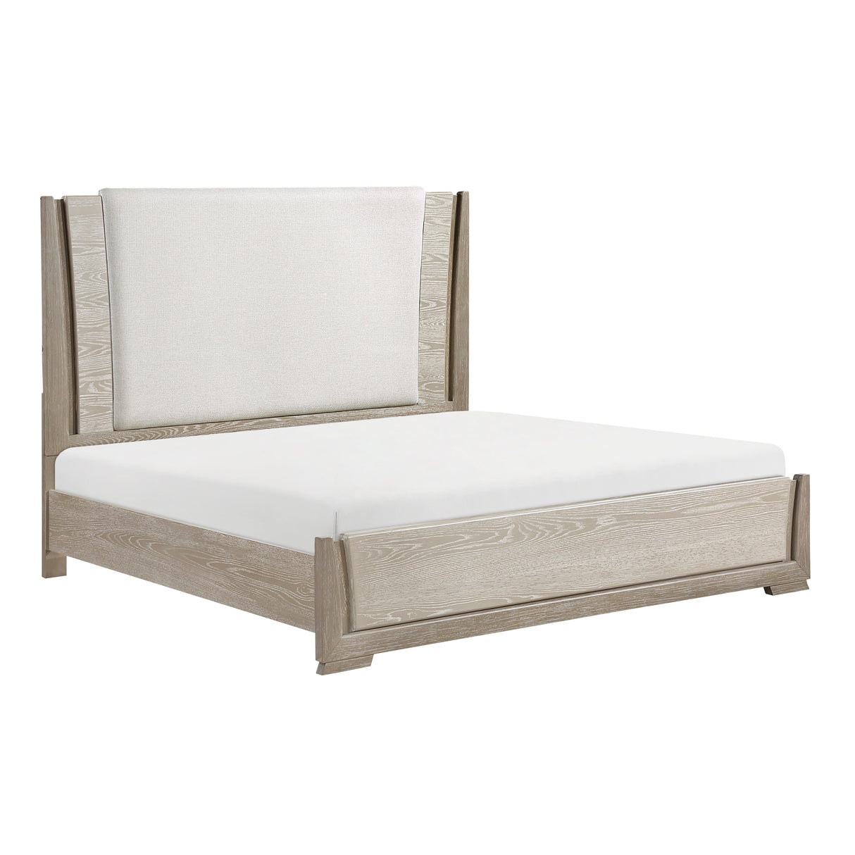 Aeon Brown/Gray LED King Bed