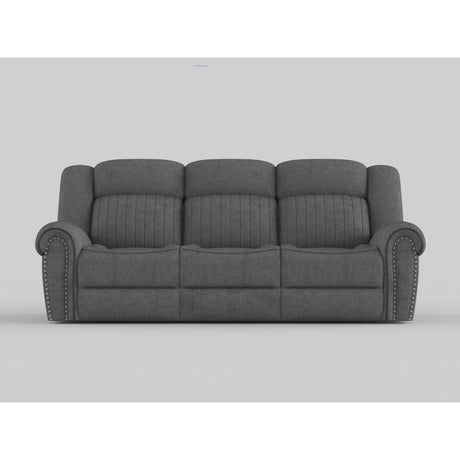 Brennen Charcoal Double Reclining Sofa from Homelegance - Luna Furniture