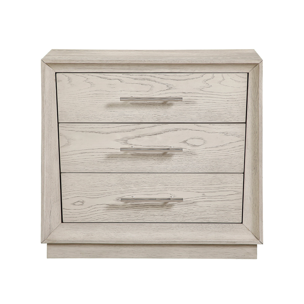 Solas Wire Brushed Gray Nightstand