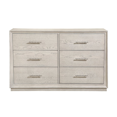 Solas Wire Brushed Gray 4-Piece Queen Bedroom Set from Homelegance - Luna Furniture
