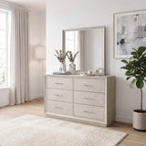 Solas Light Gray Bedroom Mirror (Mirror Only) from Homelegance - Luna Furniture