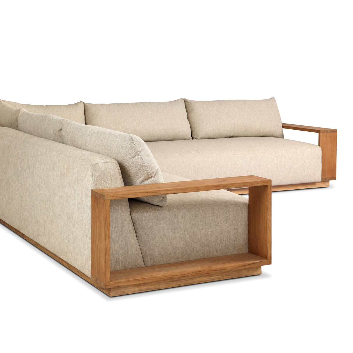 Branford Outdoor 3 Pc Sectional in Ellor Beige from Four Hands - Luna Furniture