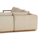 Branford Outdoor 3 Pc Sectional in Ellor Beige from Four Hands - Luna Furniture