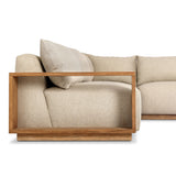 Branford Outdoor 3 Pc Sectional in Ellor Beige from Four Hands - Luna Furniture