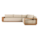 Branford Outdoor 3 Pc Sectional in Ellor Beige from Four Hands - Luna Furniture