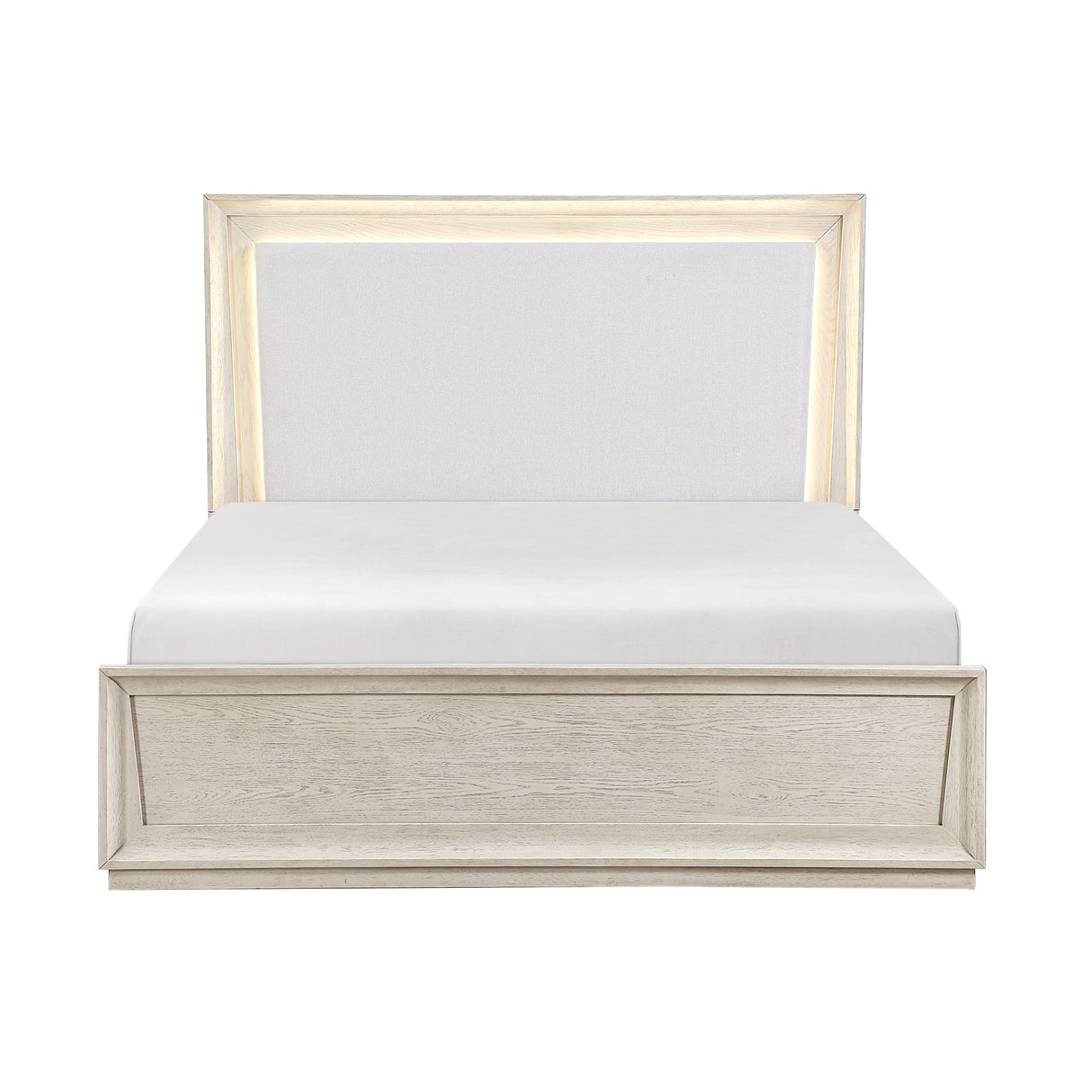 Solas Wire Brushed Gray King Bed