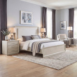 Solas Pearl Queen LED Upholstered Panel Bed from Homelegance - Luna Furniture