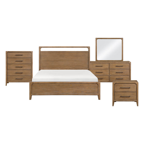 Elowen Brown 5-Piece Queen Bedroom Set from Homelegance - Luna Furniture