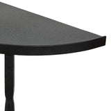 Lois Demilune Console Table in Textured Iron from Four Hands - Luna Furniture
