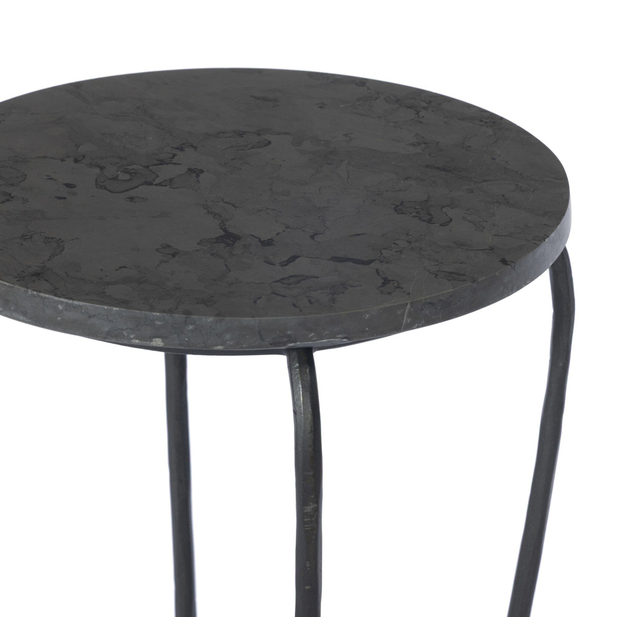 Nina End Table in Grey Italian Marble from Four Hands - Luna Furniture