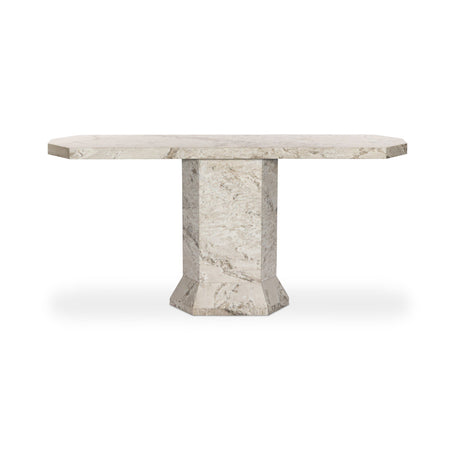 Argos Console Table in Sand Marble from Four Hands - Luna Furniture