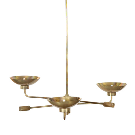 Lund Chandelier in Burnt Brass from Four Hands - Luna Furniture