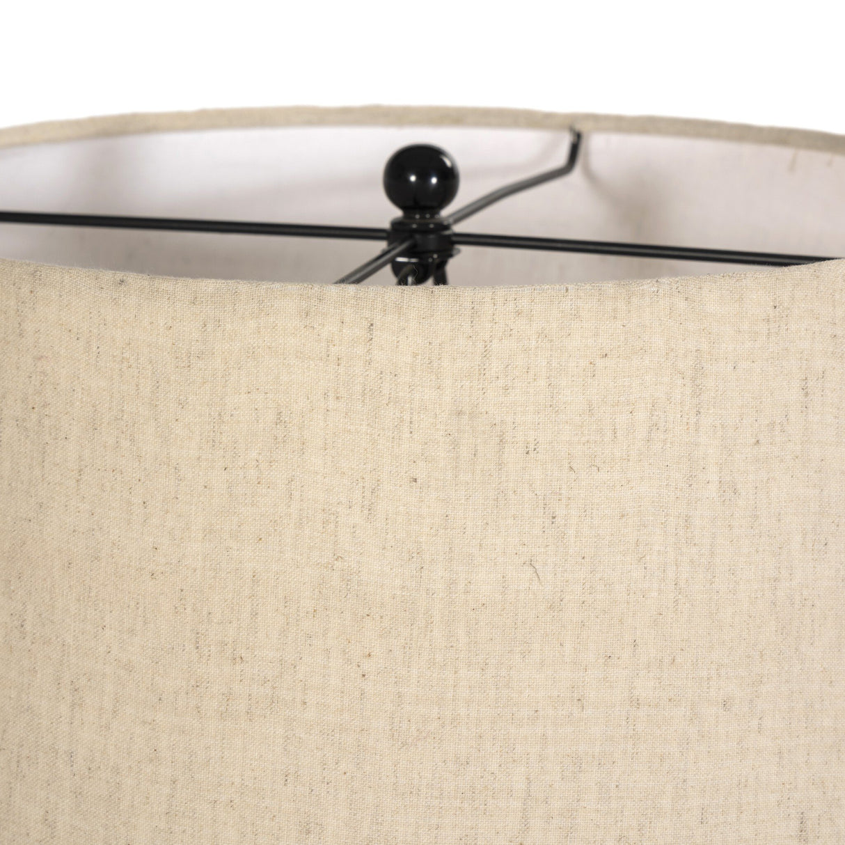 Nerissa Floor Lamp in Glossy Black Cast Aluminum from Four Hands - Luna Furniture