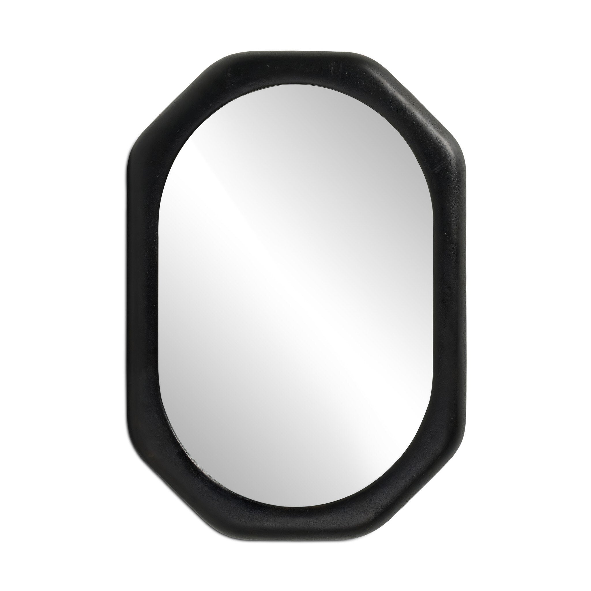 Brystol Wall Mirror in Black Antique – Luna Furniture