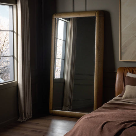 Ponte Floor Mirror in Washed Natural from Four Hands - Luna Furniture